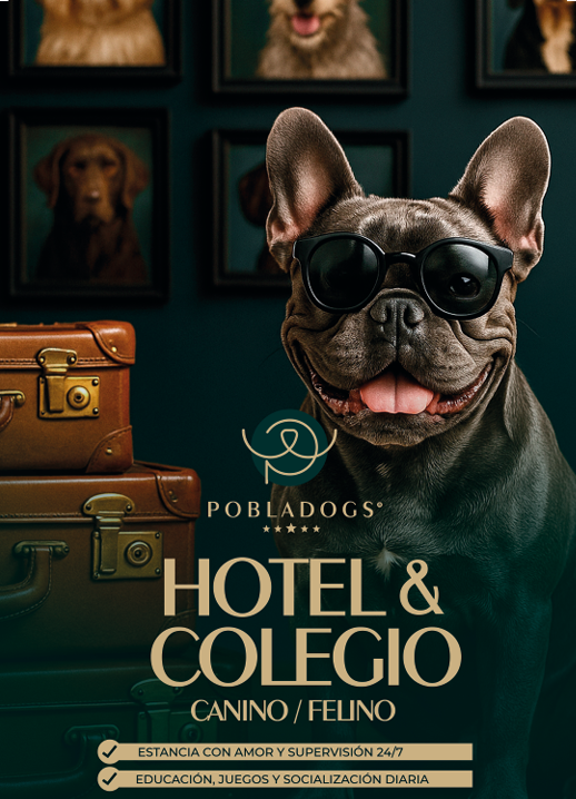 Hotel y guardería — <span class="brand-name">Pobladogs</span>